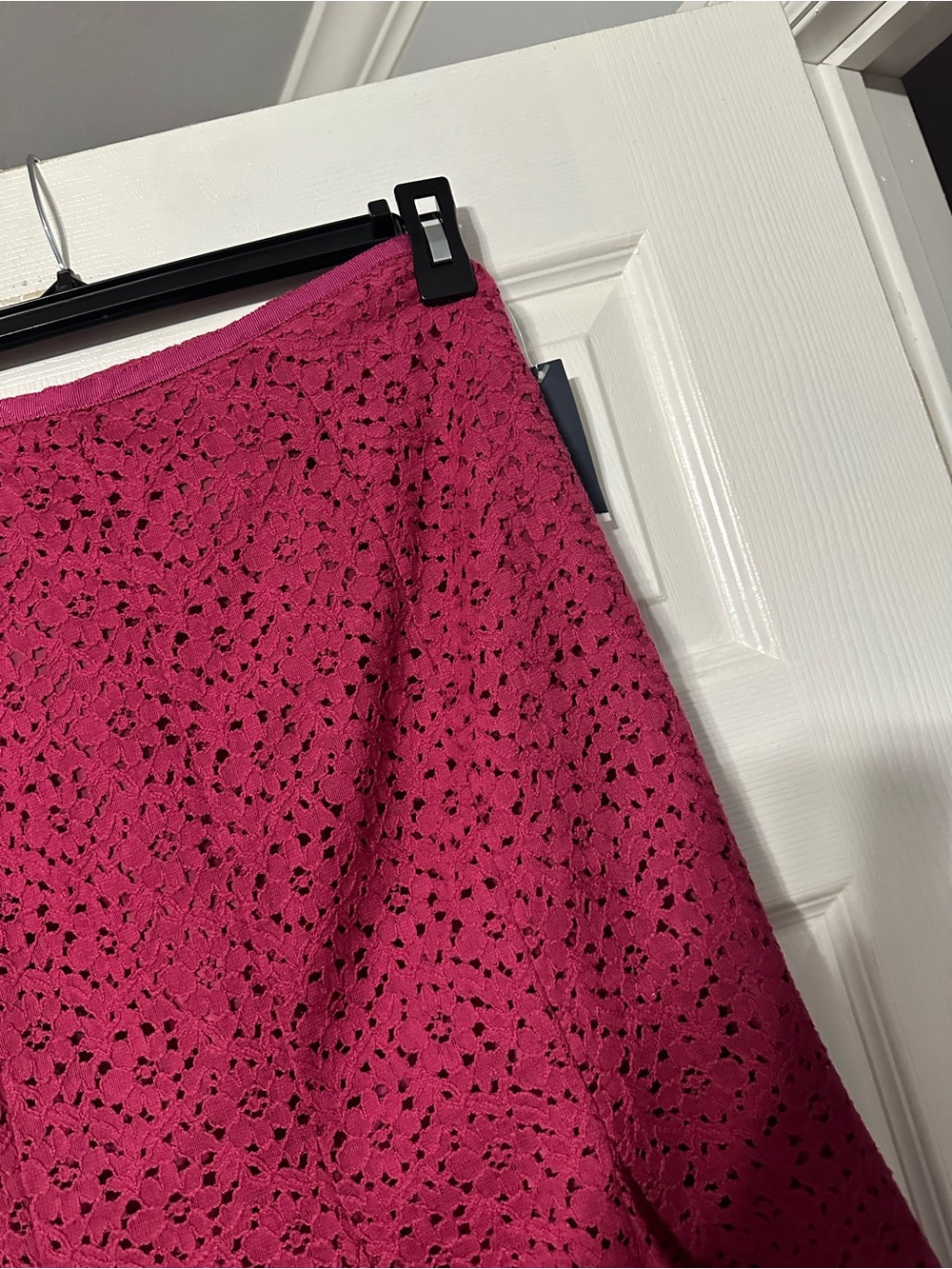NWT Jones Wear Women’s Raspberry Lace Flare Skirt Size 4 - Picture 5 of 13